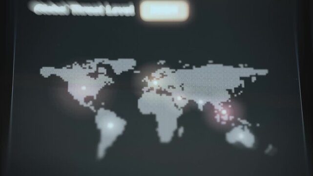 global cyberattack map displays international threat hotspots