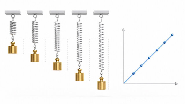  Hooke's Law Spring Extension Proportional to Force