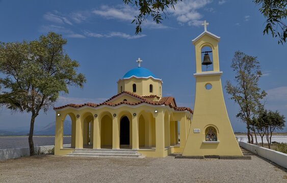 Agios Nikolaos Chapel on Tourlida Island near Messolonghi, Greece