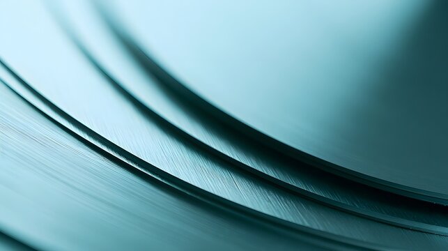 Abstract Brushed Aluminum Sheets Curving Flow Background