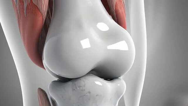 High-Resolution 3D Anatomical Visualization of Human Knee Joint with Detailed Cartilage and Muscle Structure for Medical Education and Illustration