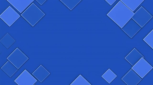 Abstract blue diamonds pattern with subtle movement for digital backgrounds and motion graphics