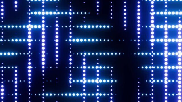 Total blue dots animation VJ loop background for show