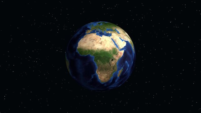 Earth Zoom Animation Focusing on Yangjiang China with Geographic Coordinates