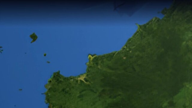 Animated Flight Path from Kuala Lumpur Malaysia to Melbourne Australia