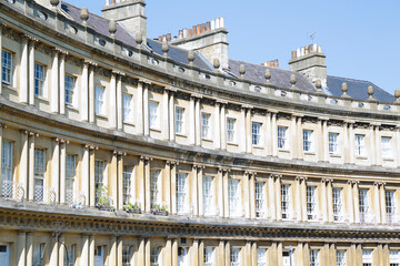Fototapeta premium Georgian architecture along The Circus, Bath, England, UK