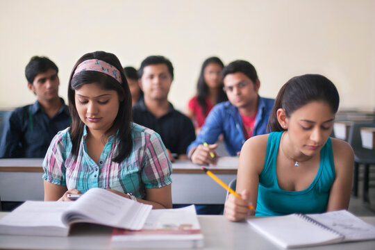 College students in classroom