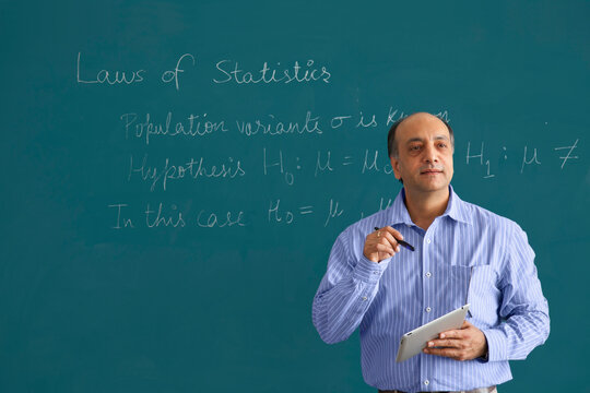 Teacher teaching in classroom