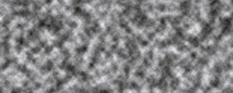 Grayscale static noise pattern with small hexagonal elements creating a distressed visual texture