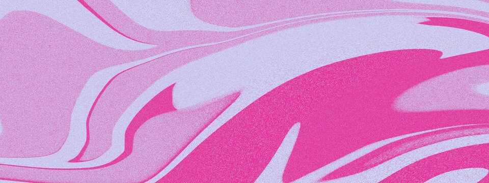 Textured pink and magenta create an energetic fluid pattern with wavy grainy lines