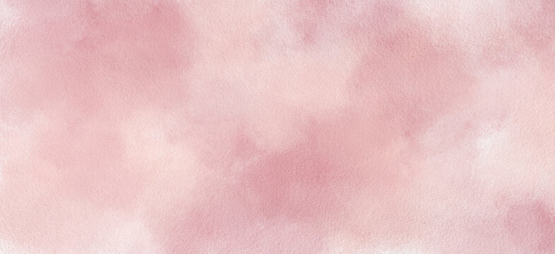 Pink watercolor texture background abstract pastel wash paper soft cloud Pink watercolor texture background with abstract pastel wash paper, soft cloud effect, gentle blush tone for creative