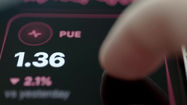 power usage effectiveness declines to 1.36