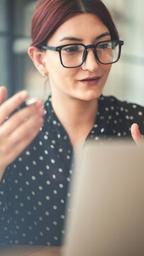 Working and communicating via video call on a computer