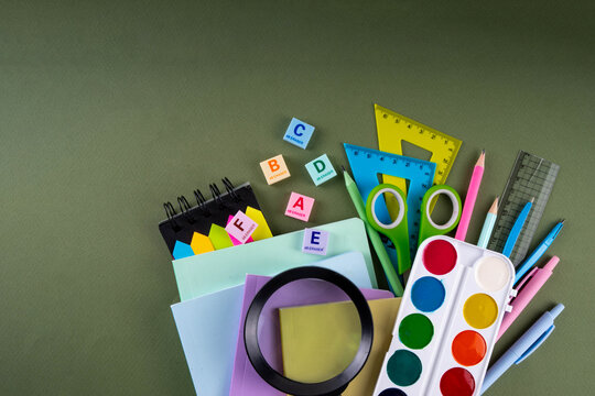 Back to School Education Season and School supplies Sale background