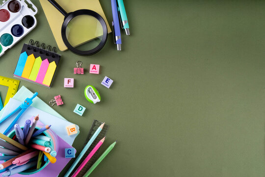 Back to School Education Season and School supplies Sale background