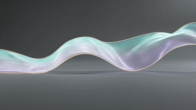 Abstract light streaks flow smoothly across a dark background, creating dynamic loops and waves that enhance visual depth and movement in a captivating display of fluidity