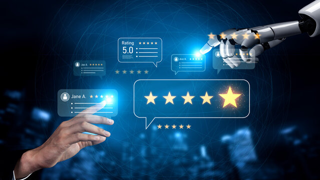 AI enhances customer review and rating system by analyzing review, rating, and customer feedback for deeper trust insights Vouch