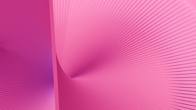 Glossy Violet Beams Radiating Outward, Dynamic 3D Background