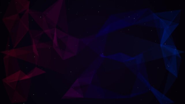 Database nodes transmitting glowing red data packets to central server in this digital motion animation clip