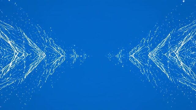 Abstract Geometric Pattern Seamlessly Repeating in Blue and White with Subtle Texture and Motion