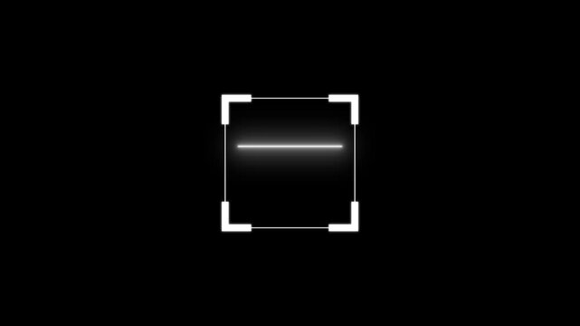 QR Scanner Animation, QR Code Scan Frame, Digital QR Scanning Effect, Mobile Code Reader Overlay, Barcode Scanner Interface, Technology Scan Graphic