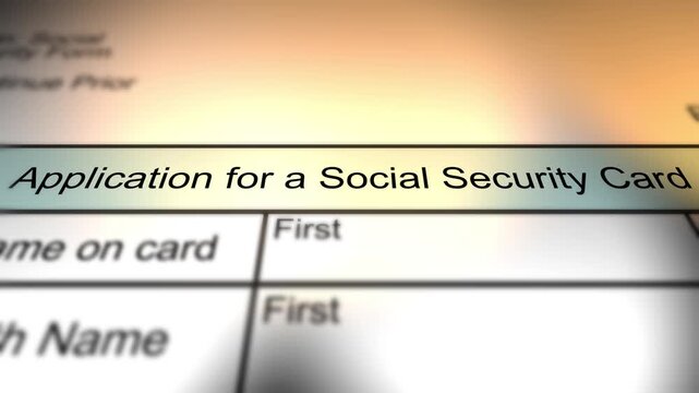  Application for Generic Social Security Form