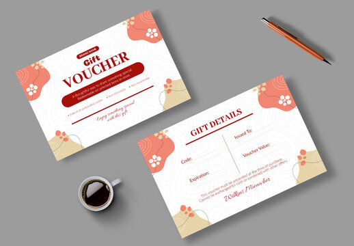 Gift Voucher Template Layout