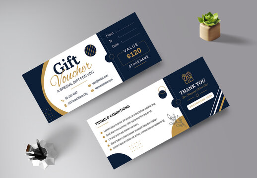 Gift Voucher Card Template Layout