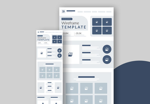 Landing Page Wireframe Template Layout