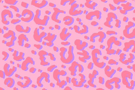 pink leopard print pattern background