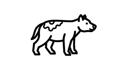 Simple line drawing of a cow.