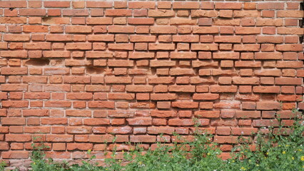 Red brick ruins old wall © makam1969