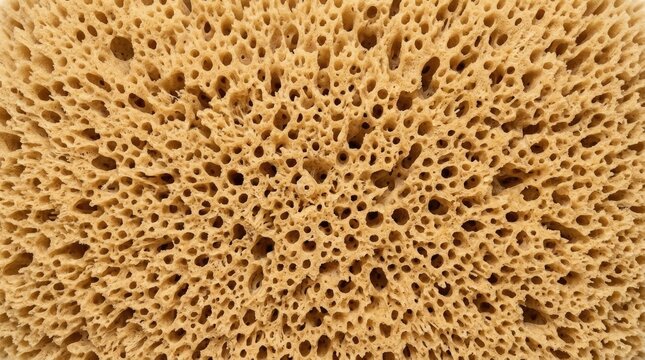 Natural sea sponge texture background macro view