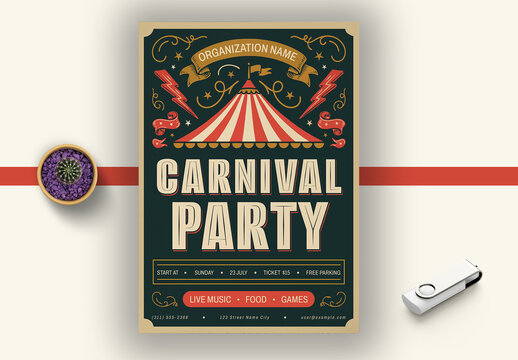 Carnival Party Poster Template