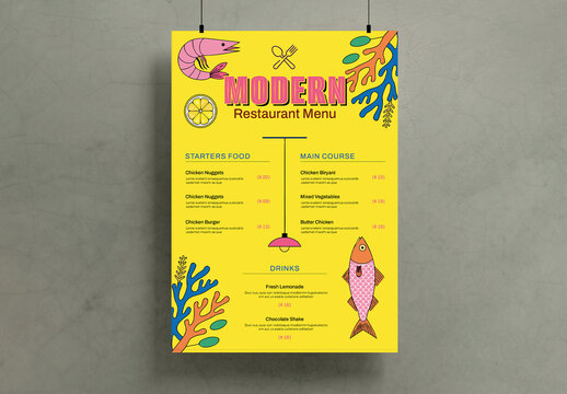 Food Menu Flyer Template