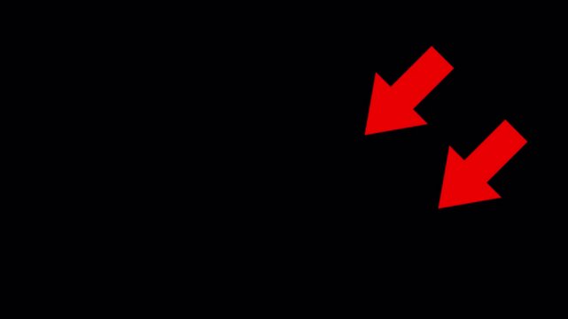 Two Arrows Red Animation On Transparent Background. 4k