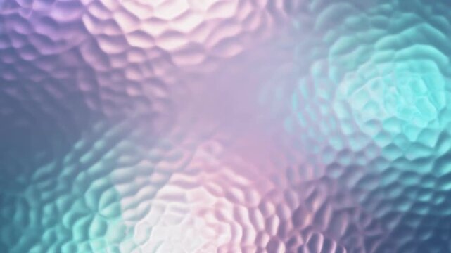Frosted crystal glass reflects drifting cyan, lavender, rose quartz and icy white prism light, creating subtle optical caustics, photorealistic texture, luxury advertising atmosphere.