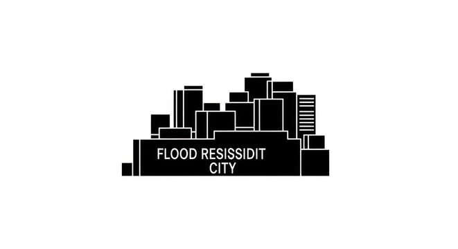 Flood Resistant City Logo Design.