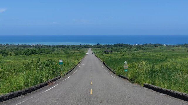 Jingang Avenue, Changbin Township, Taitung County, Taiwan-Aug 8, 2026:The Jingang Avenue, Changbin Township, Taitung County, Taiwan
