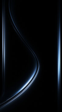 Abstract Futuristic Dark Blue Curved Line Background