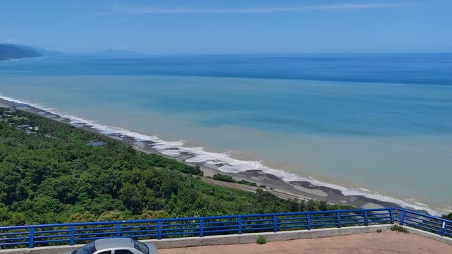 Beautiful scenery from the Nantian Cultural and Scenic Viewpoint, Daren Township, Taitung County, Taiwan-