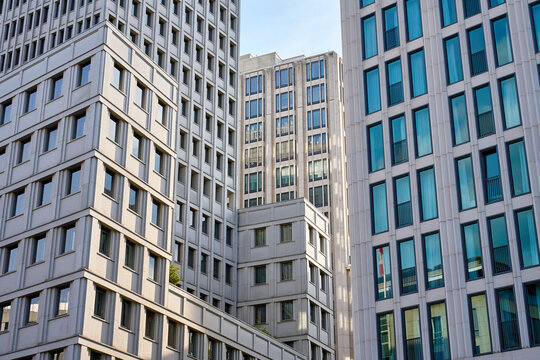 Modern Office Buildings in a City Business District