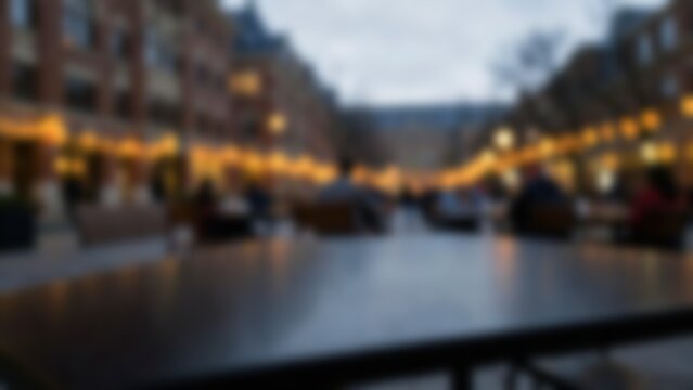 Low angle shot 85mm compressed telephoto