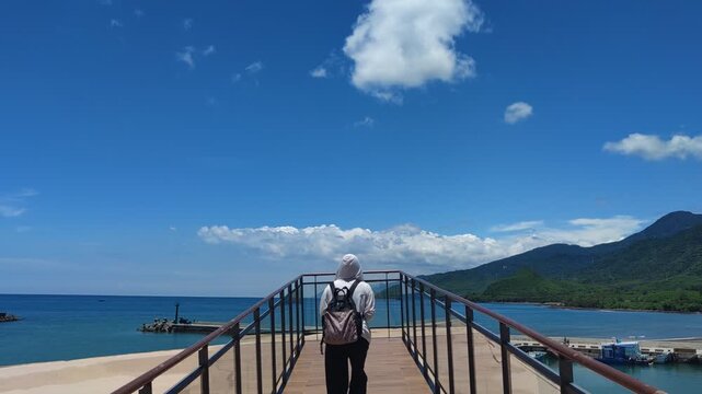 Beautiful scenery of Haikou Port, Haikou Village, Pingtung County, Taiwan-Aug 7, 2026: The Beautiful scenery of Haikou Port, Haikou Village, Pingtung County, Taiwan