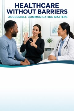 Healthcare Without Barriers Sign Language Poster