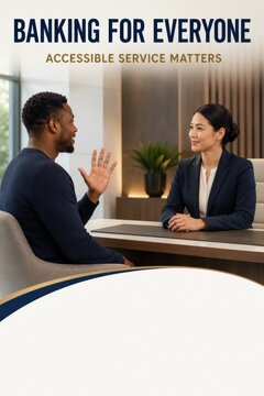 Accessible Banking Sign Language Service Poster