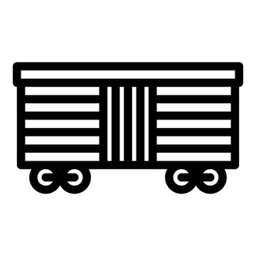 Boxcar line icon