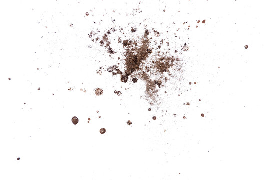 soil particle on transparent background isolated