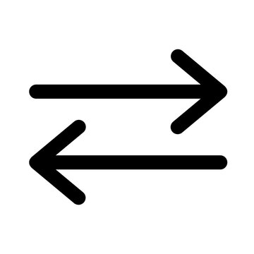 Left Right Arrow Icon Exchange Transfer Swap Sync PNG Transparent