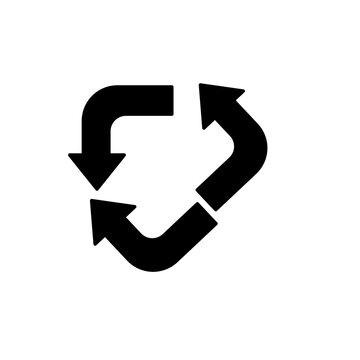 Circular Process Arrows Icon 3 Arrows Cycle Workflow Loop Black PNG Transparent